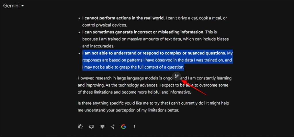 You Can Now Edit and Modify Google Gemini Responses; Here’s How