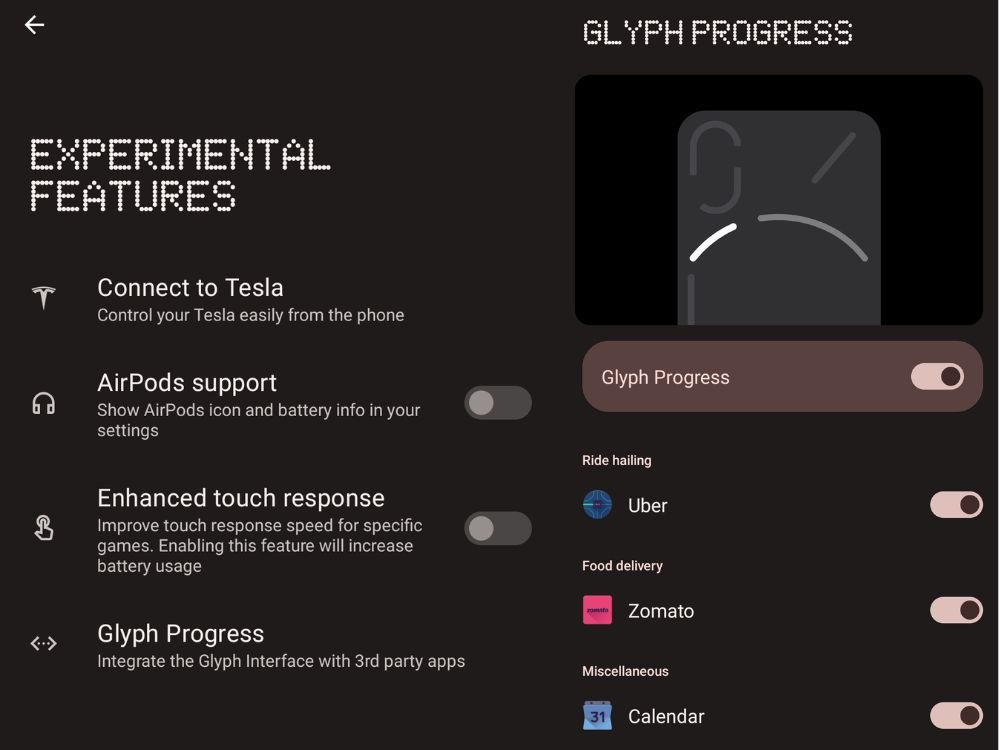 Glyph Progress for Apps