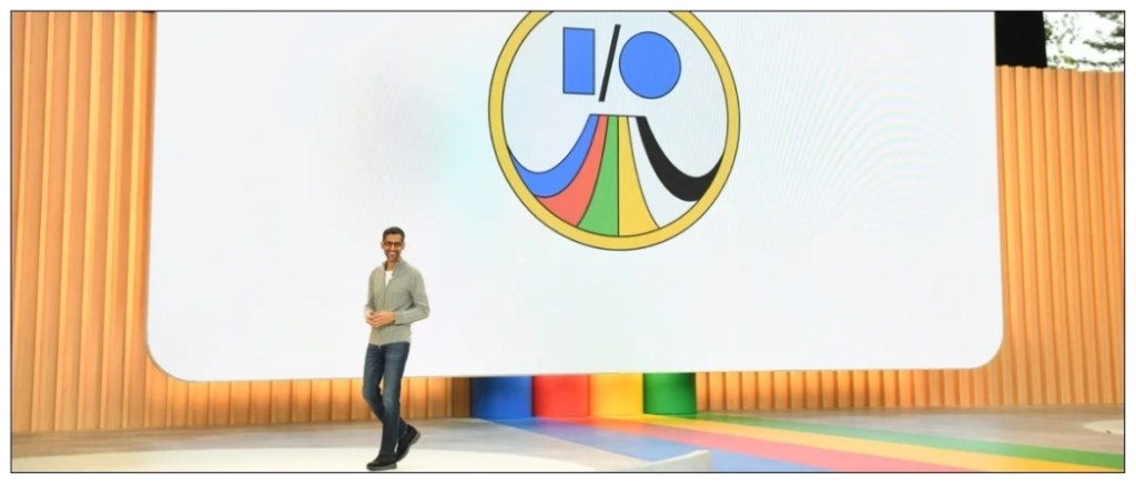 Google announcing Ai features in its products during Google I/O in 2023