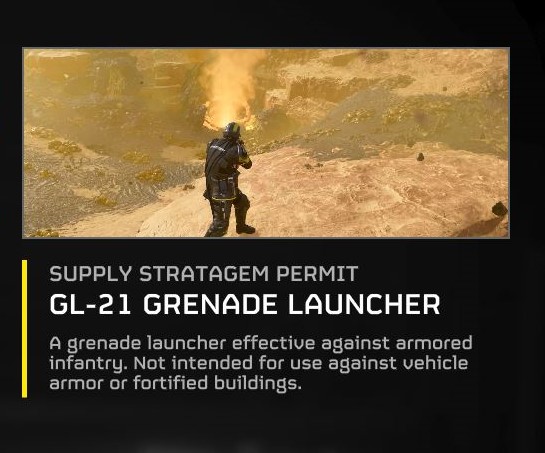 Grenade Launcher Helldivers 2