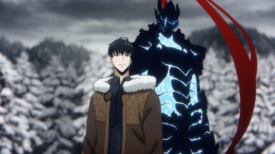 Igris with Jinwoo in Solo Leveling anime