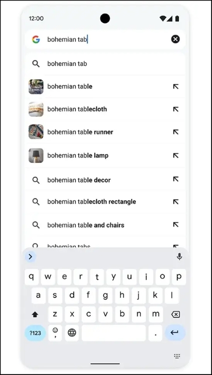 ক্রোম মোবাইলে ছবির থাম্বনেইল সহ সাজেশন