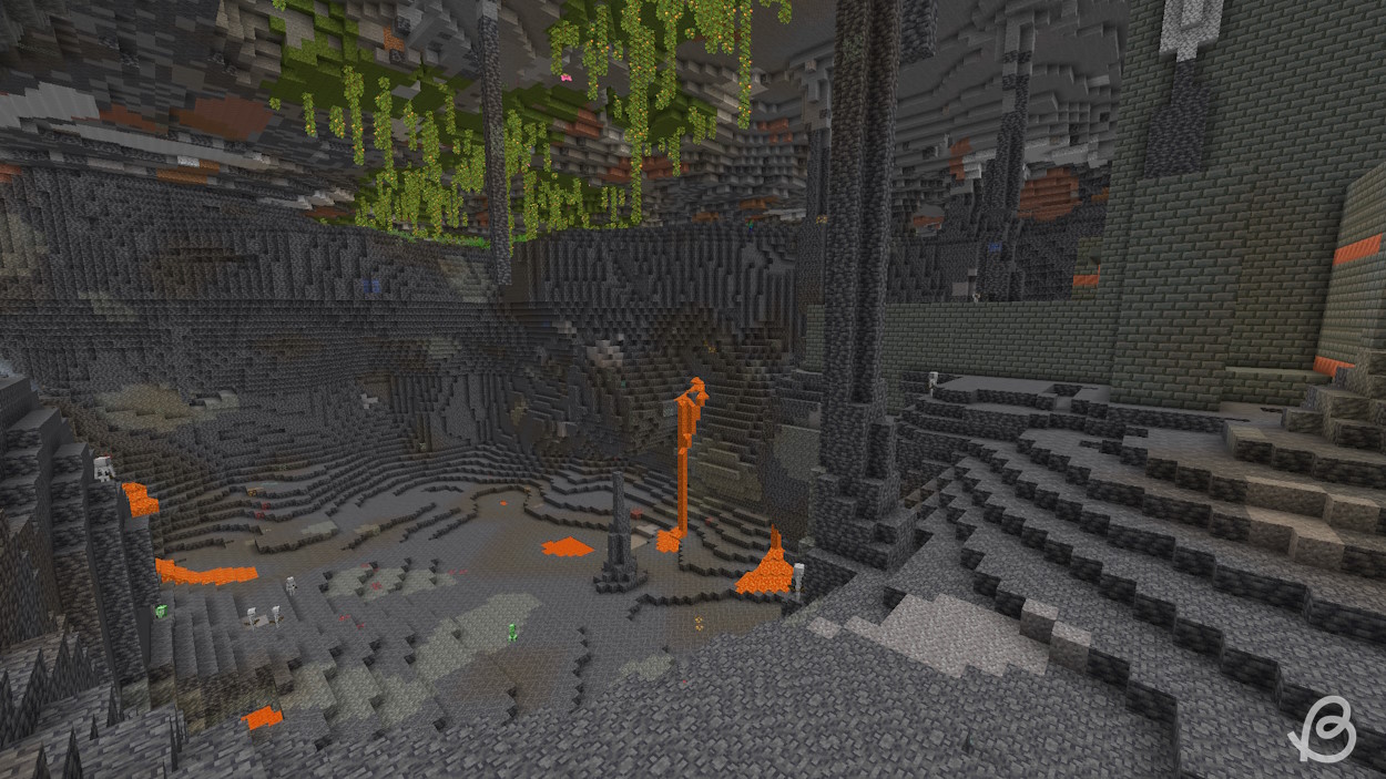 Massive cave where you can find lots of iron ores