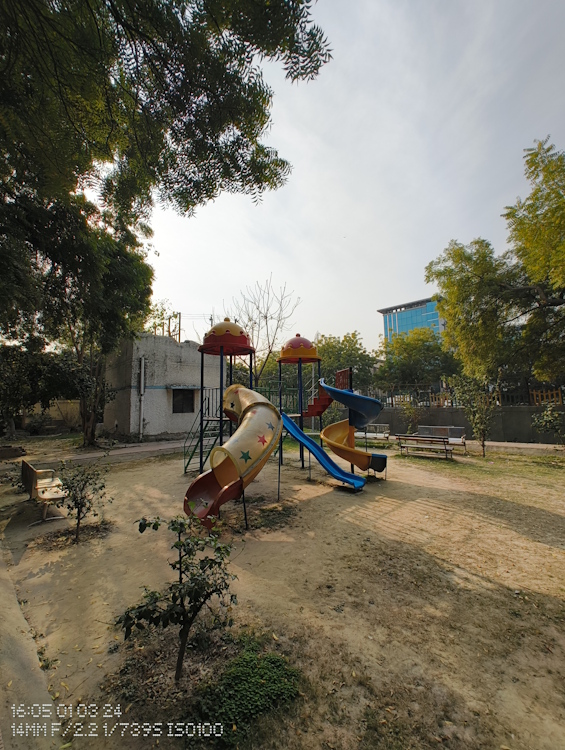 Nothing Phone 2a shot of playground taken through ultra-wide sensor