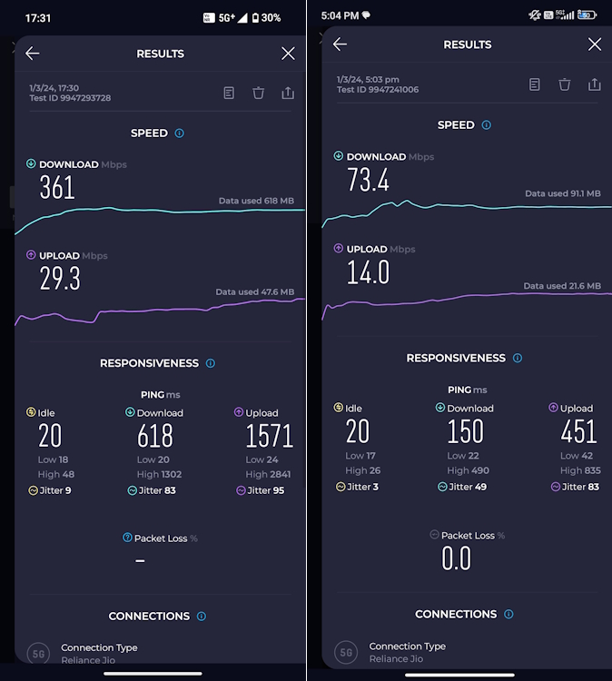 Nothing Phone 2a vs POCO X6 Connectivity