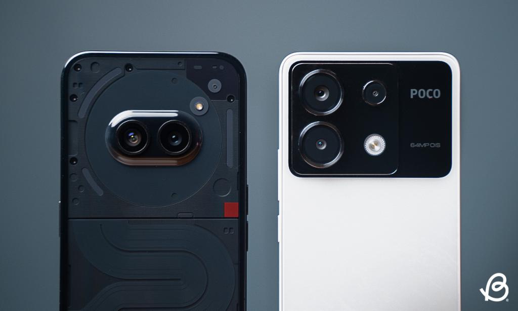 Nothing Phone 2a vs POCO X6 camera modules