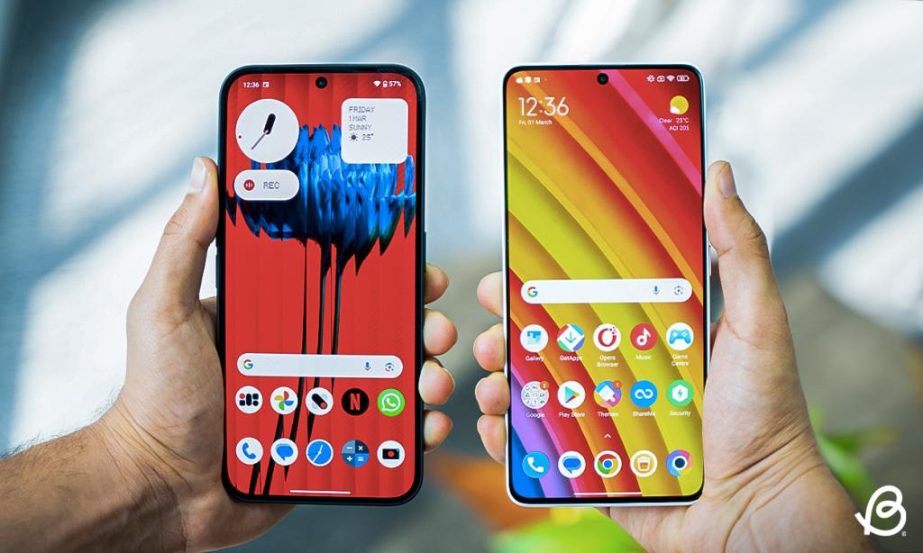 Nothing Phone 2a vs POCO X6 display