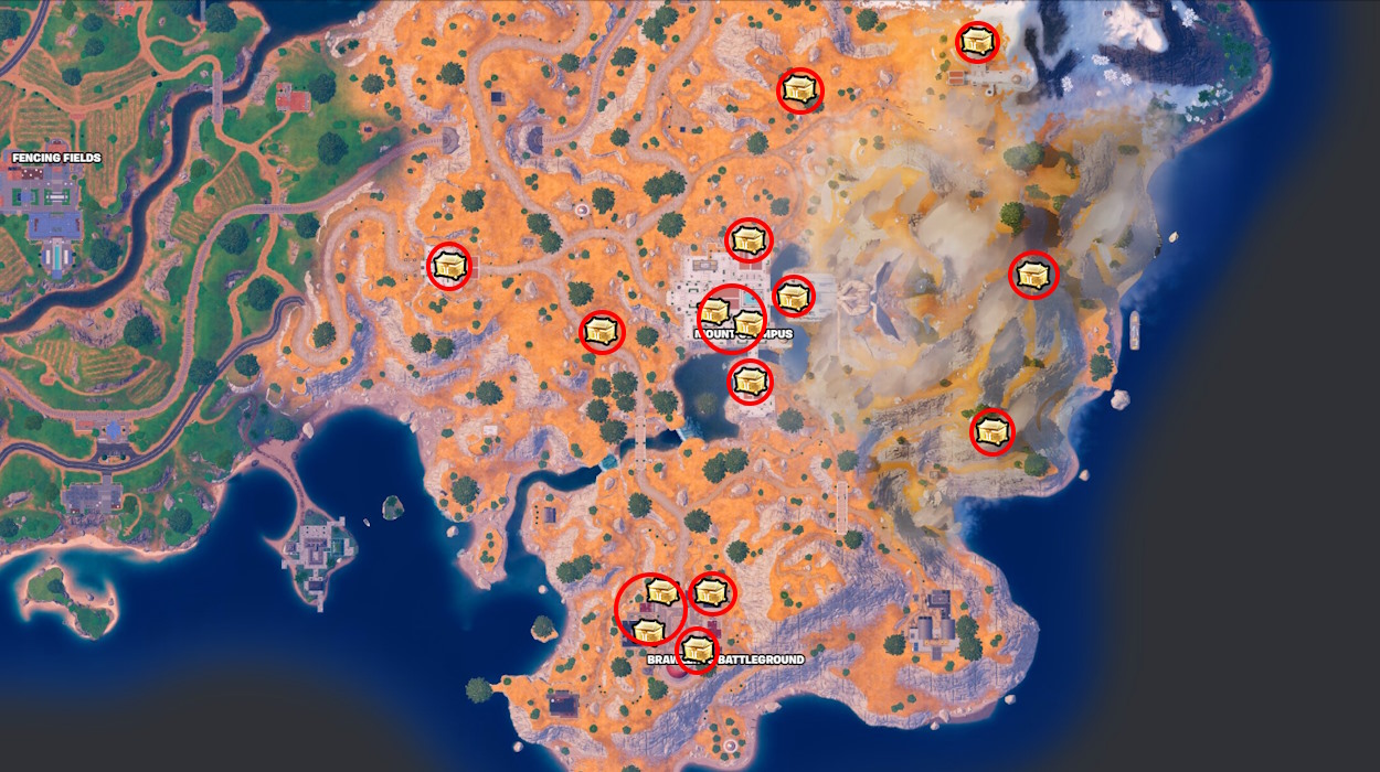 Tous Les Emplacements Des Coffres Divins Dans La Saison 2 Du Chapitre 5 De Fortnite Tech 5164