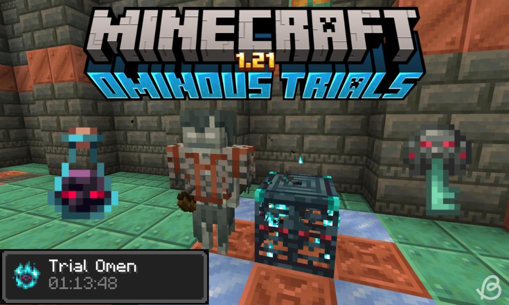 Armored stray spawned by the ominous trial spawner during ominous trials in Minecraft 1.21