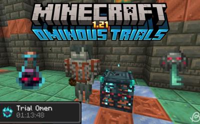 Armored stray spawned by the ominous trial spawner during ominous trials in Minecraft 1.21