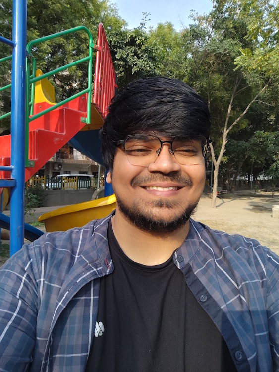 Outdoors regular selfie shot on POCO X6