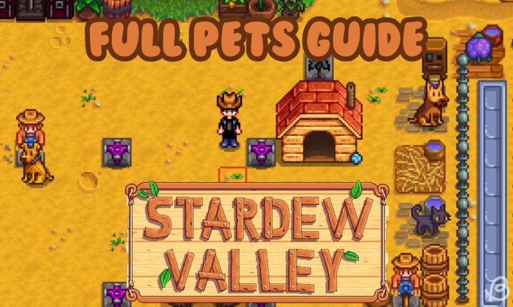 Multiple pets around the player in Stardew Valley 1.6