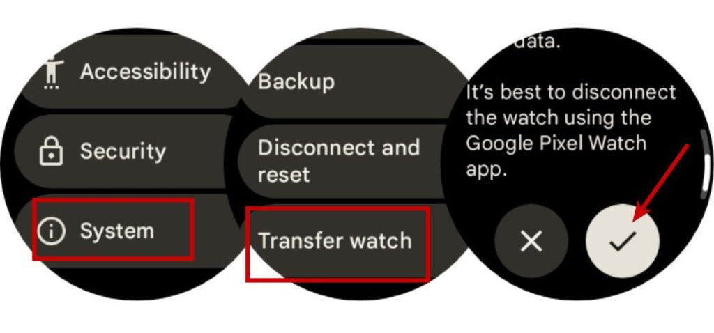 Pixel Watch Transfer Watch