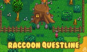 Stardew Valley 1.6: The Giant Stump and Raccoon Quest Guide