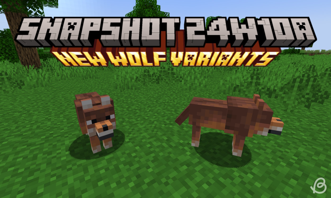 Minecraft Snapshot 24w10a Adds 8 New Wolf Variants | Beebom