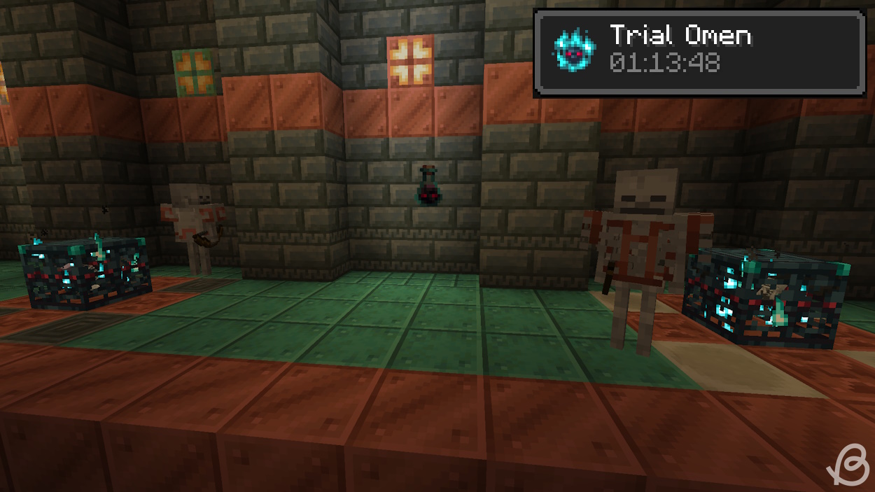 Active ominous trial spawners and ominous bottle