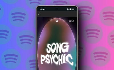 Spotify Psychic splash screen interactive game preview