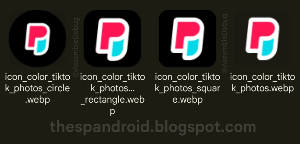 Logo possible de la prochaine application TikTok Photos