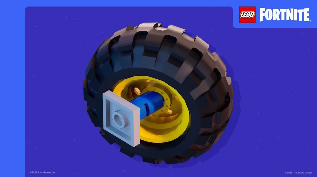Turnable wheels LEGO Fortnite