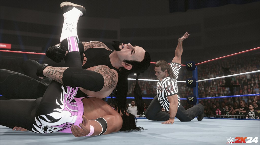 WWE 2K24 Undertaker vs Bret Special Guest Referee