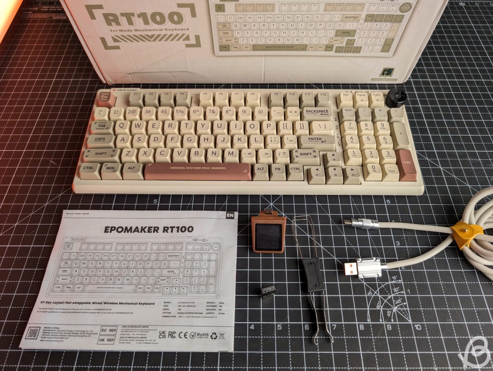 epomaker rt100 custom keyboard unboxing