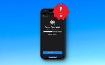 iPhone password reset bug