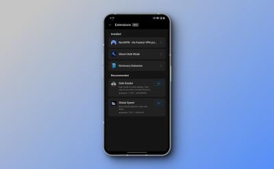 install any extension on edge for android