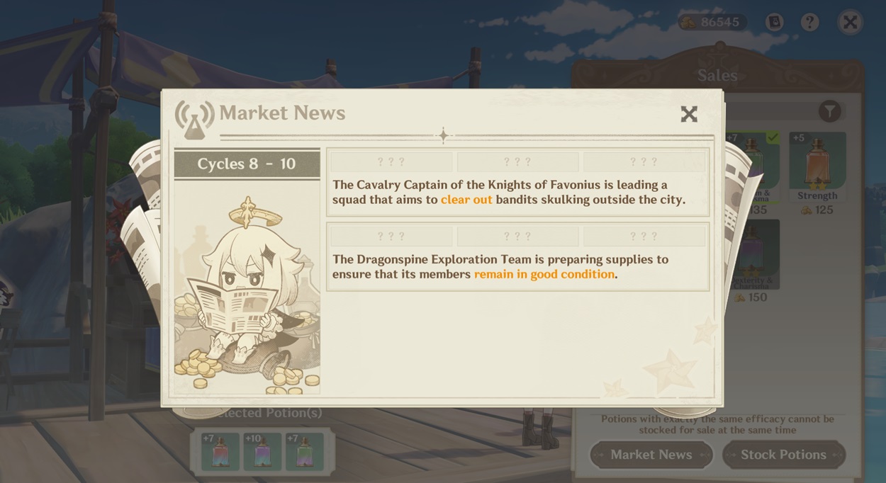 Genshin Impact Alchemy Event Guide All Potion Recipes and Market News