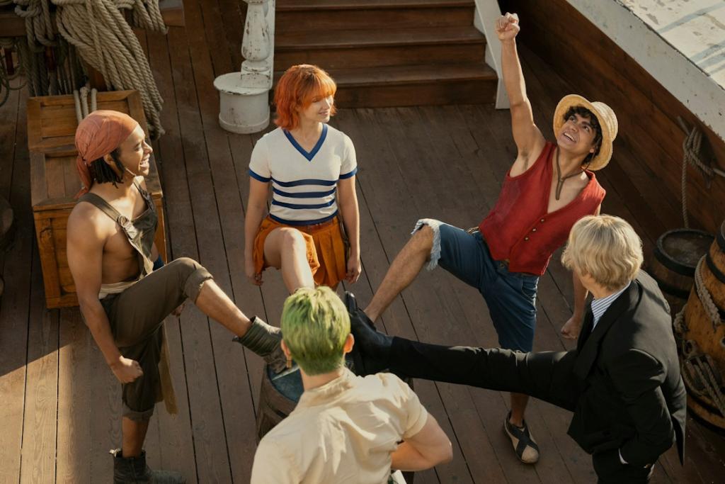 The Straw Hat Pirates in Season 1 of One Piece live action series.