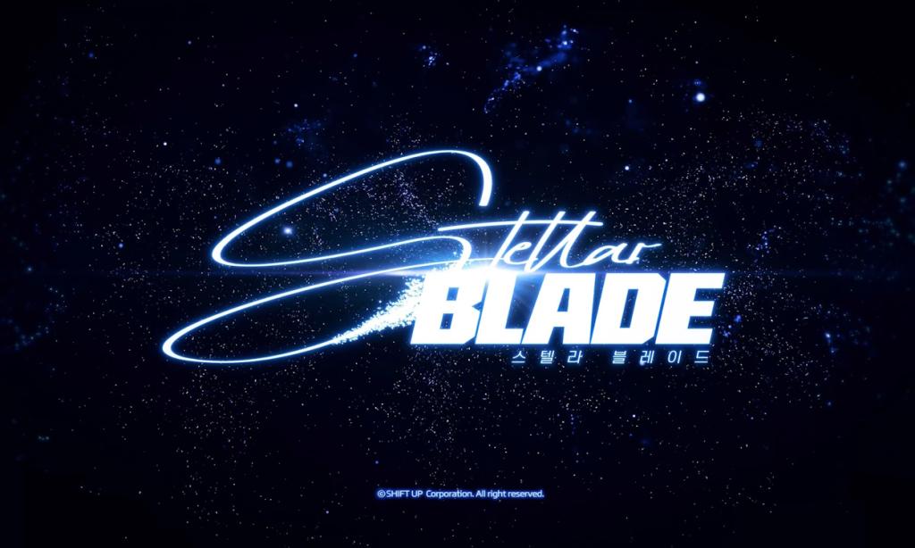 The official logo of Stellar Blade game.