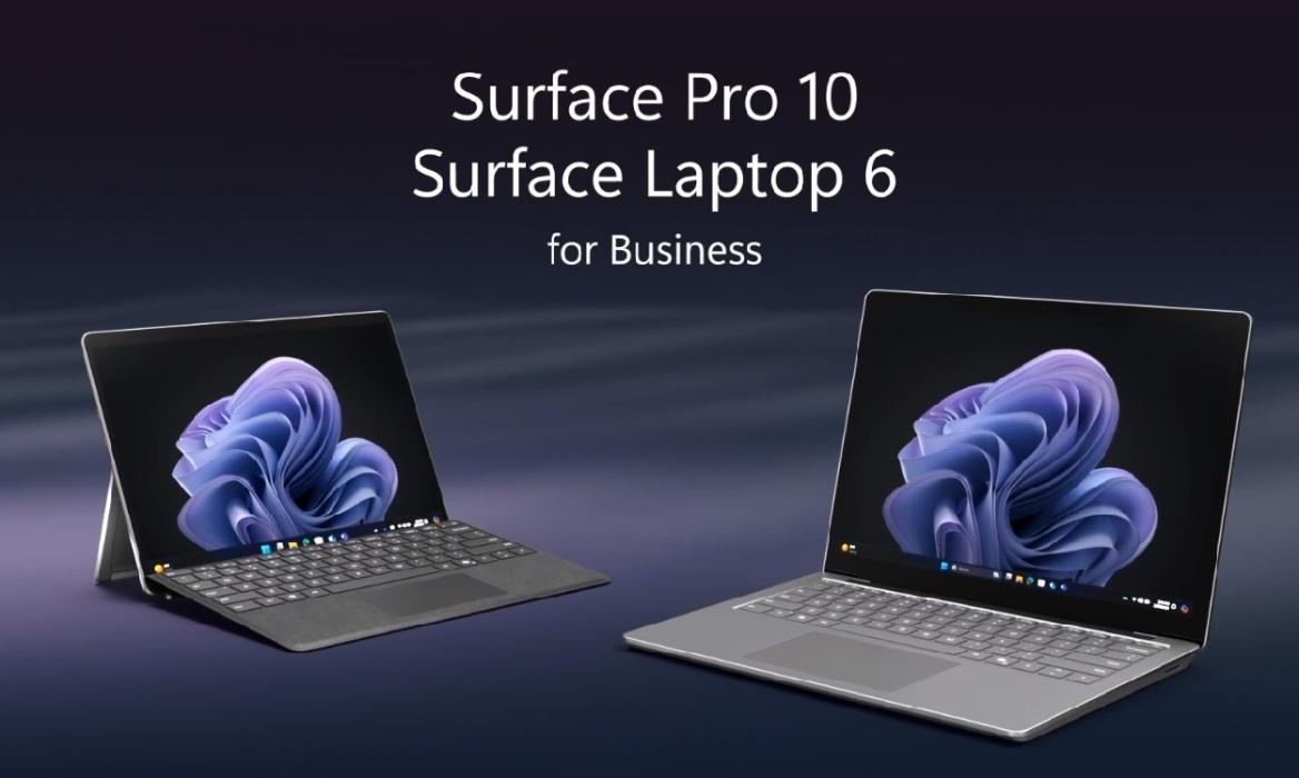 surface pro 10 and surface laptop 6 for business