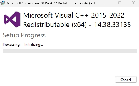 installation of visual c++ redistributable can potentially fix msvcp140.dll missing error