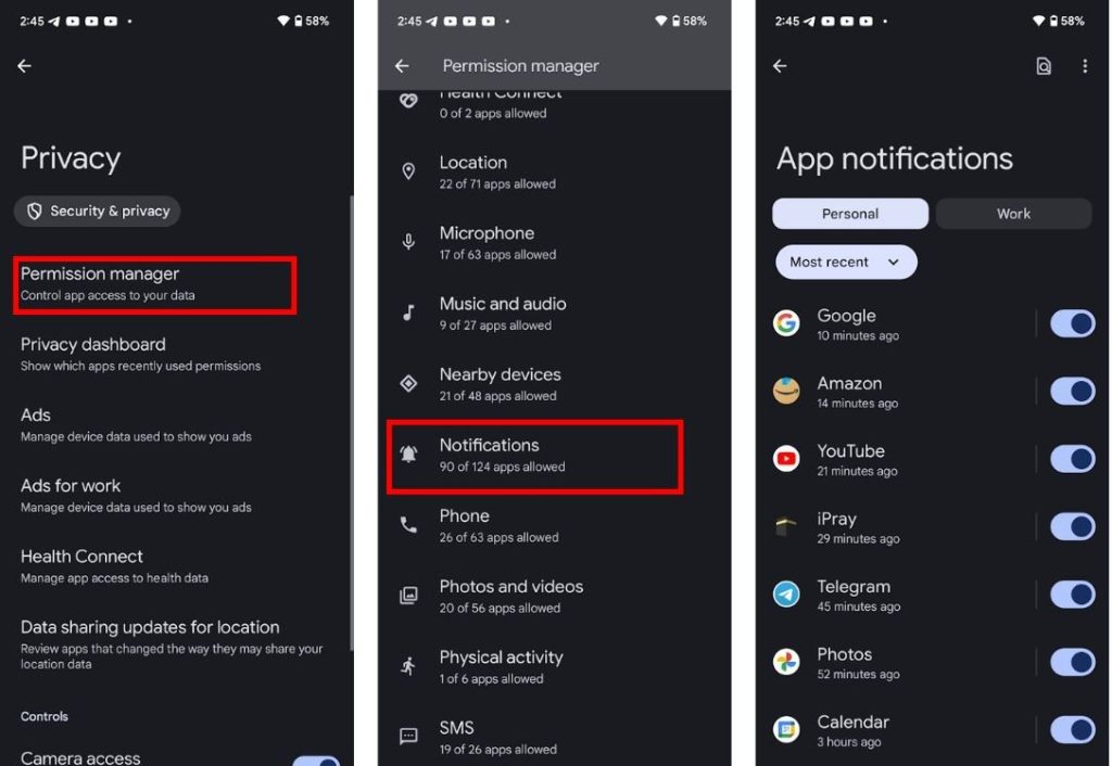 App Notifications Android
