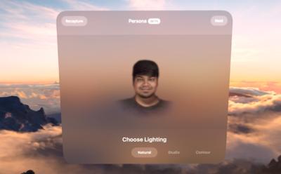 Creating a Persona on the Apple Vision Pro