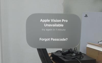 Apple Vision Pro Passcode Setup
