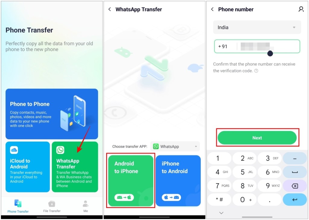 Transfer WhatsApp data with MobileTrans
