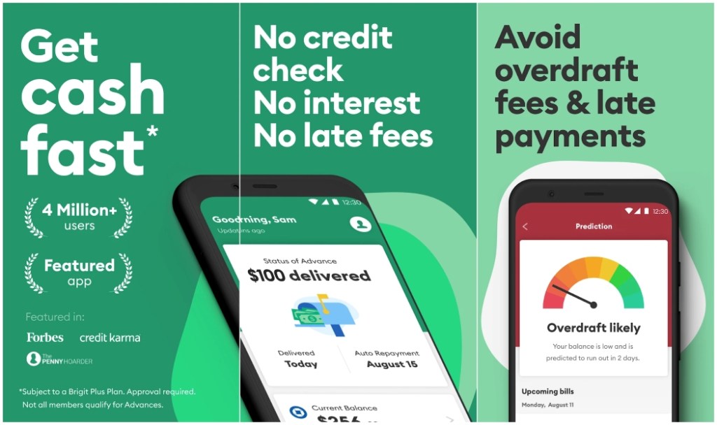 Brigit Instant cash advance and budgeting app