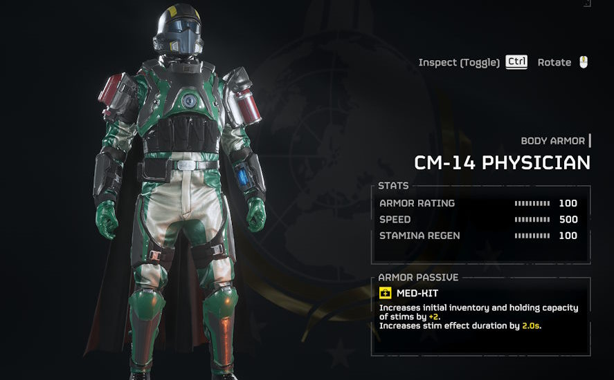 CM-14 Physician Helldivers 2 armors