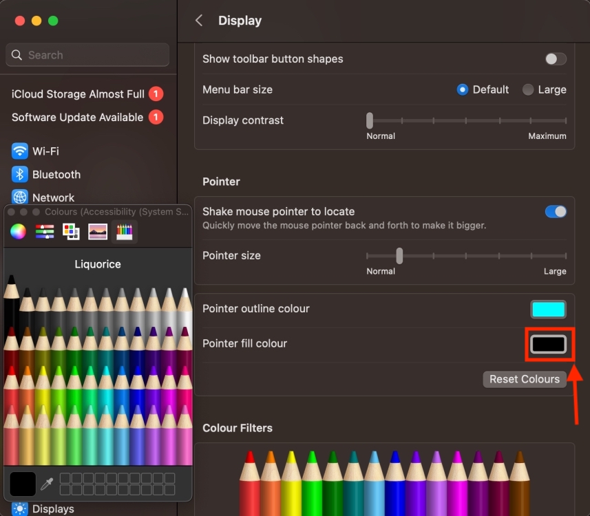 Change Pointer Fill Color for Mac Cursor