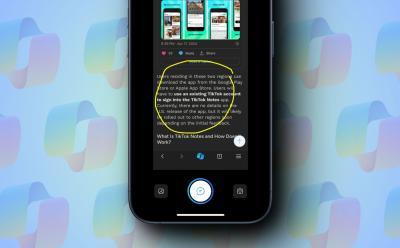 Circle to Copilot feature in iPhone
