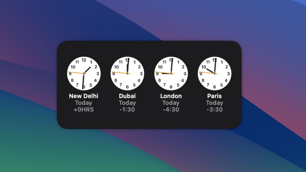 Clock widget