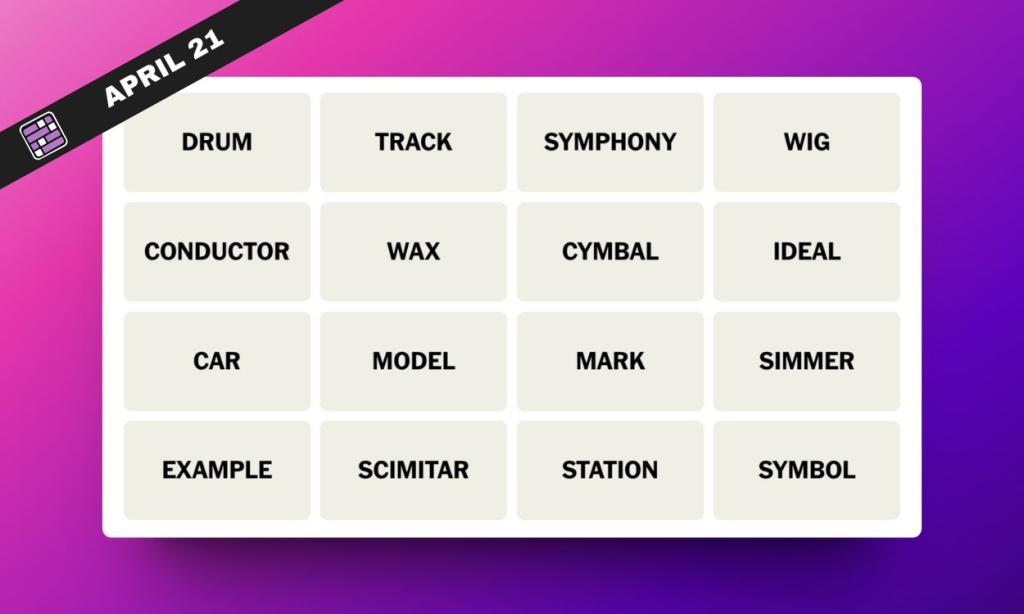 NYT Connections Hints and Answers for April 21, 2024