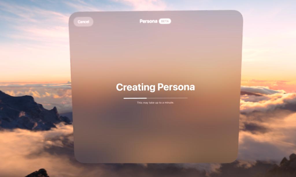 Creating Persona progress bar Vision Pro