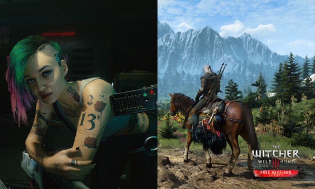 Cyberpunk 2077 and Witcher 3 Wild Hunt