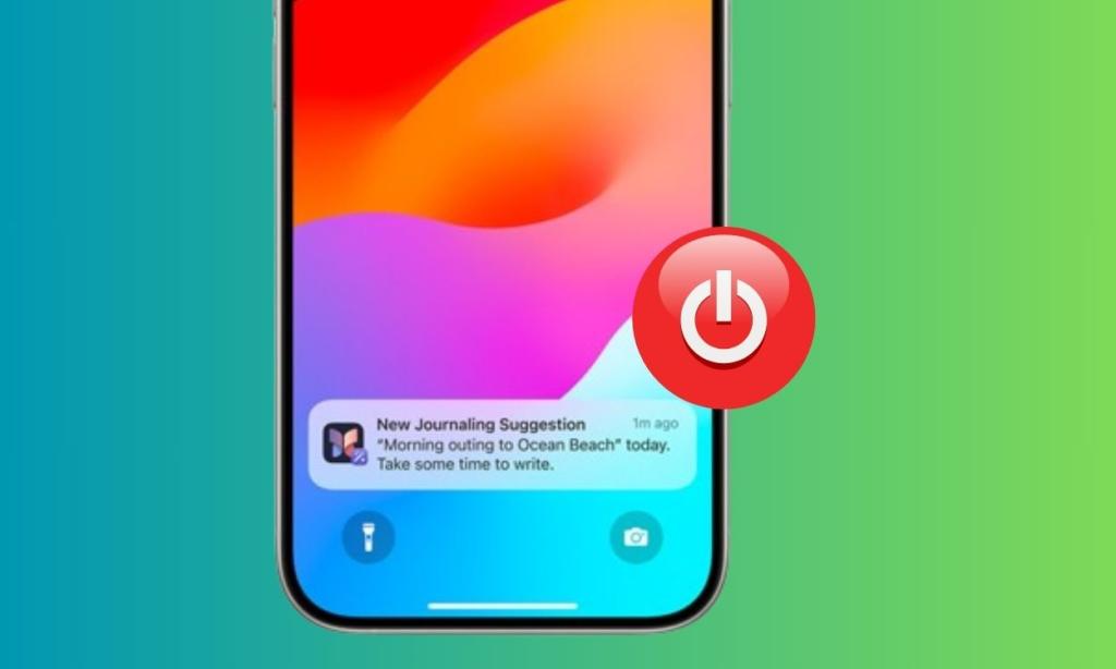 Disable Journal Suggestion iPhone