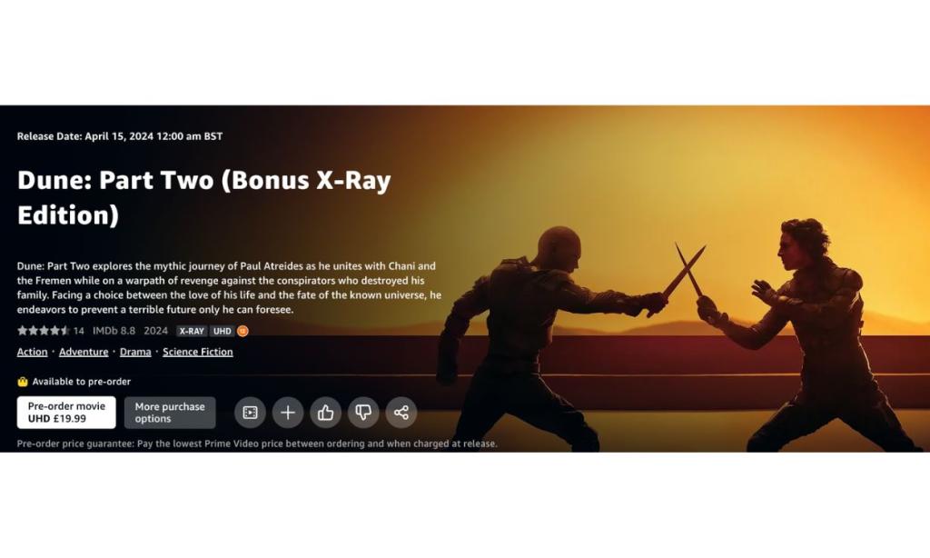 dune part 2 streaming release