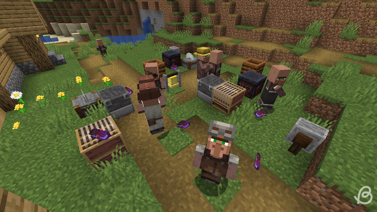 Villagers and enchanted books
