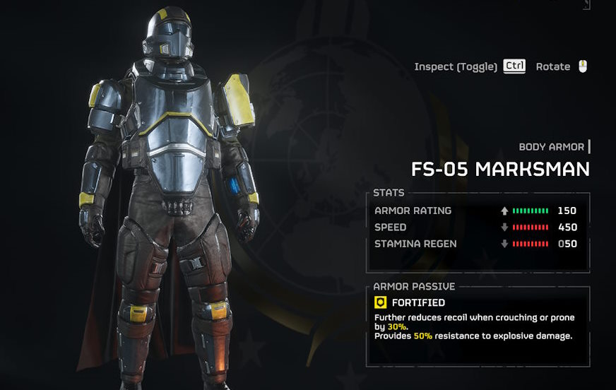 FS-05 marksman Helldivers 2 armors