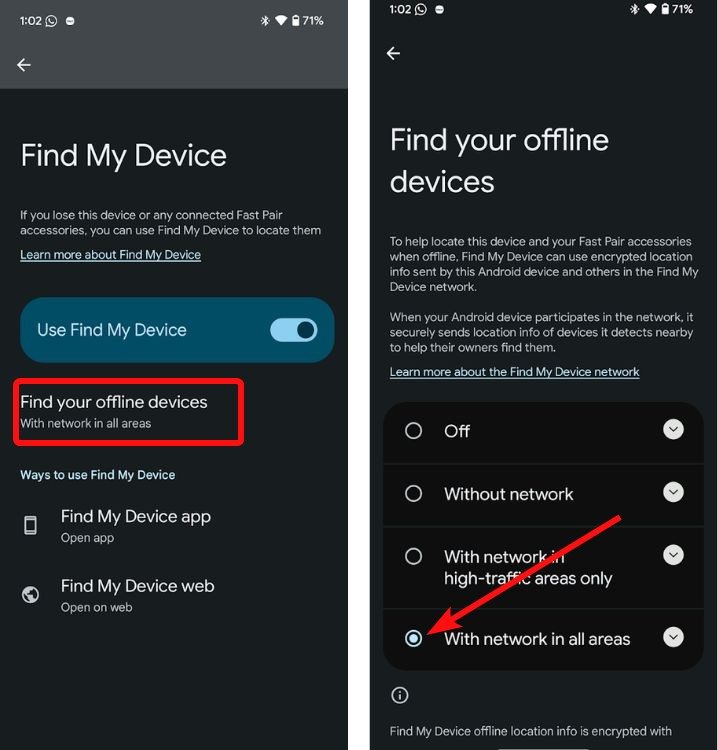 Find Your Devices Offline