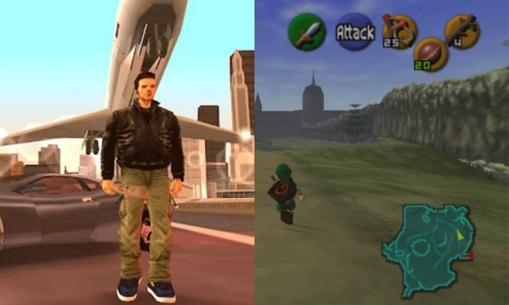 GTA 3 and The Legend of Zelda Ocarina of Time